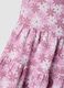 Pink sleeveless stretch dress with floral print_3