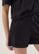 Girls&rsquo; black pure cotton shorts, regular fit_2
