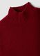 Red stretch wool jumper with raised neck_6