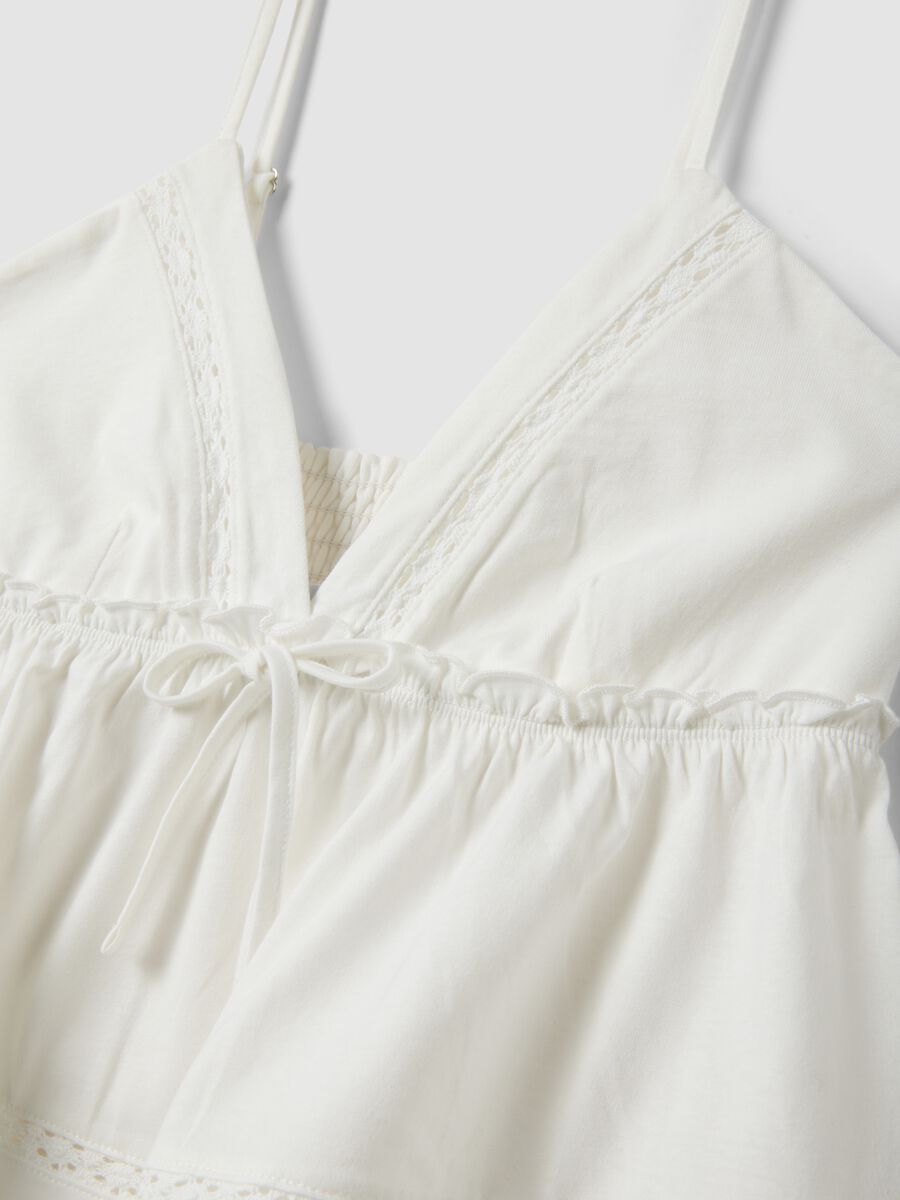 White pure cotton camisole with thin straps_5