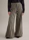 Multicolour striped regular fit viscose blend trousers_1