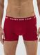 Red regular fit stretch cotton boxer with print_1