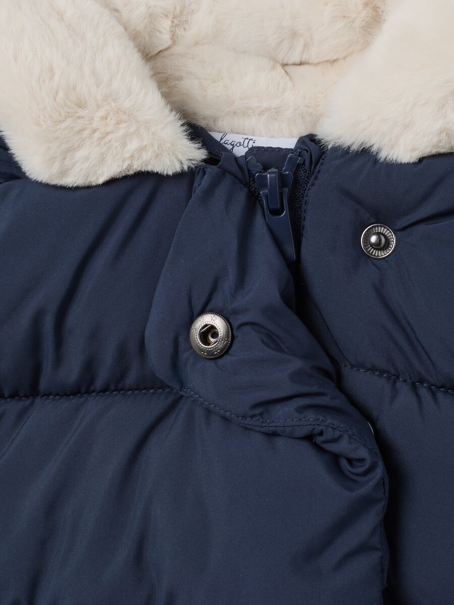 Giacca da bambina in blu regular fit con cappuccio_3