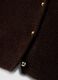 Brown stretch wool crew-neck cardigan, regular fit_5