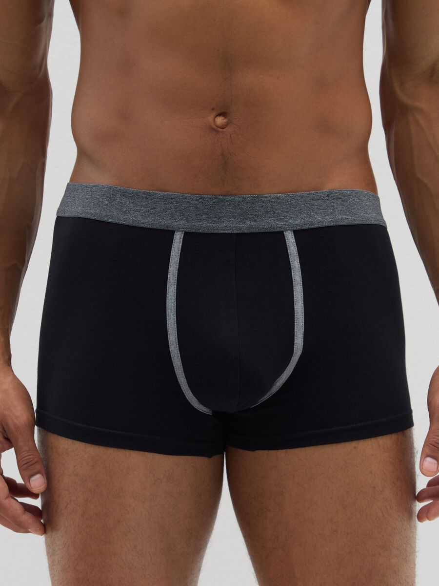 Multipack of regular fit stretch cotton multicolour boxers_1