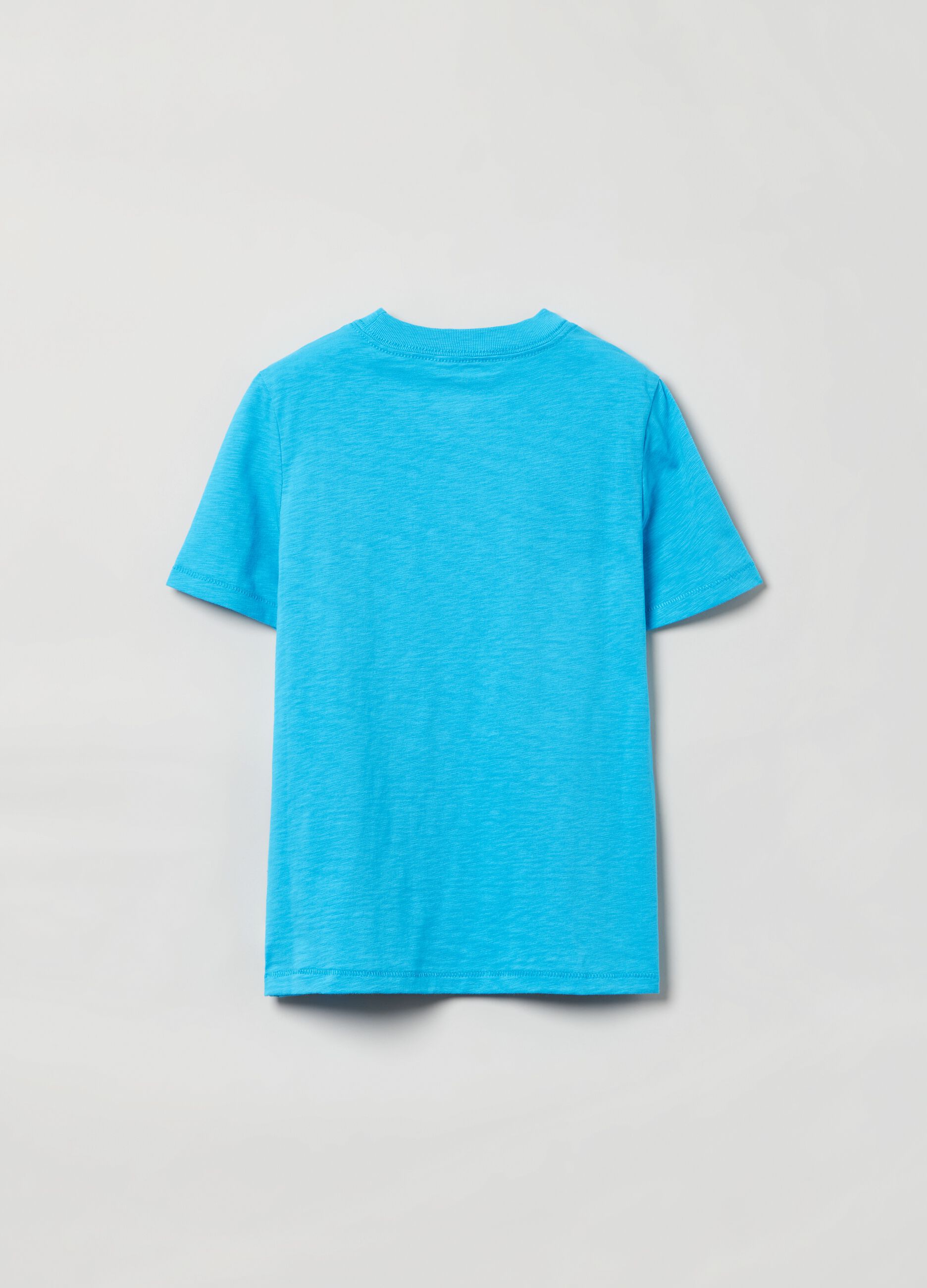 Organic cotton slub T-shirt with pocket