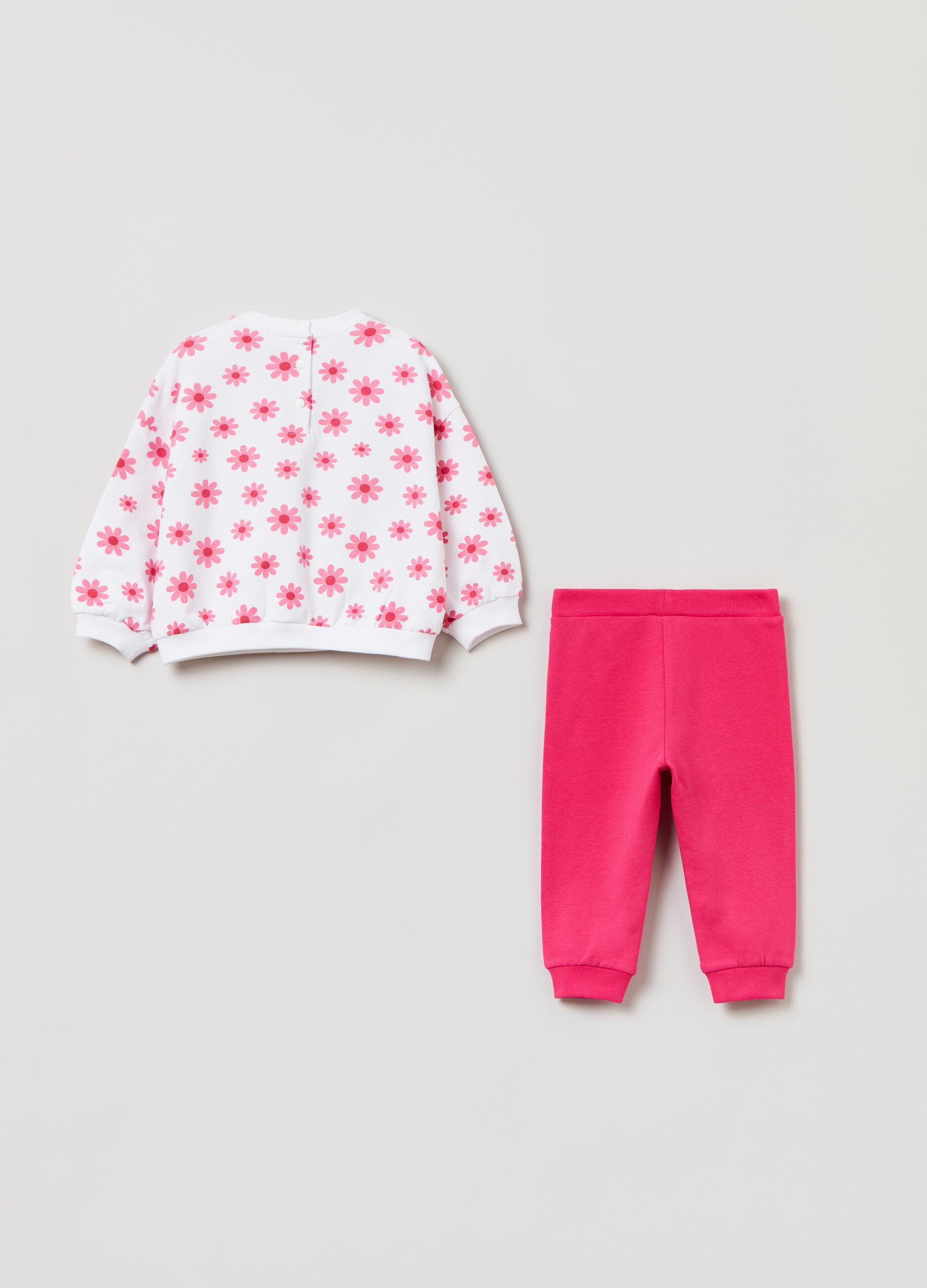 Jogging set with daisy print