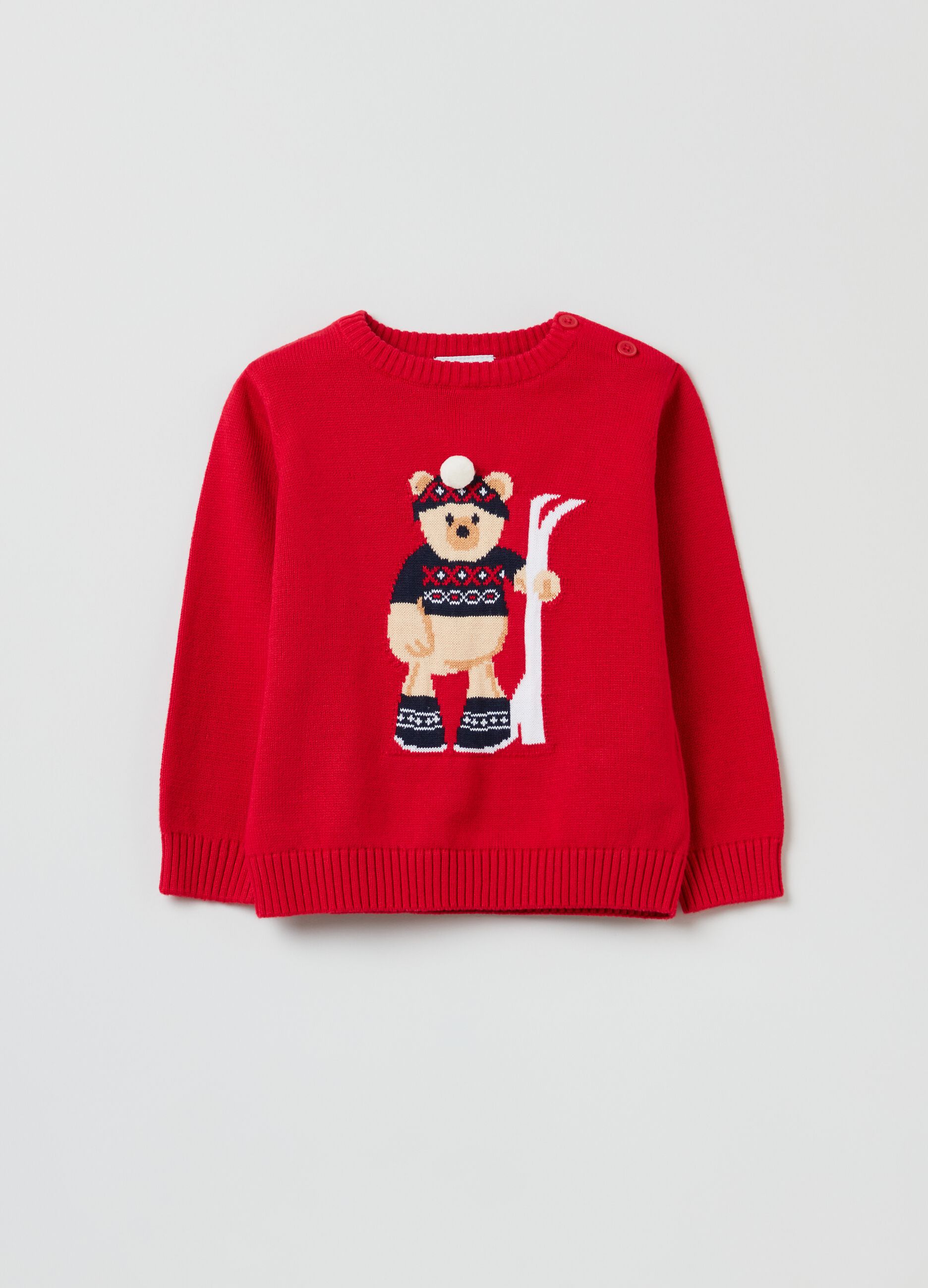 Christmas Jumper orsetto sciatore