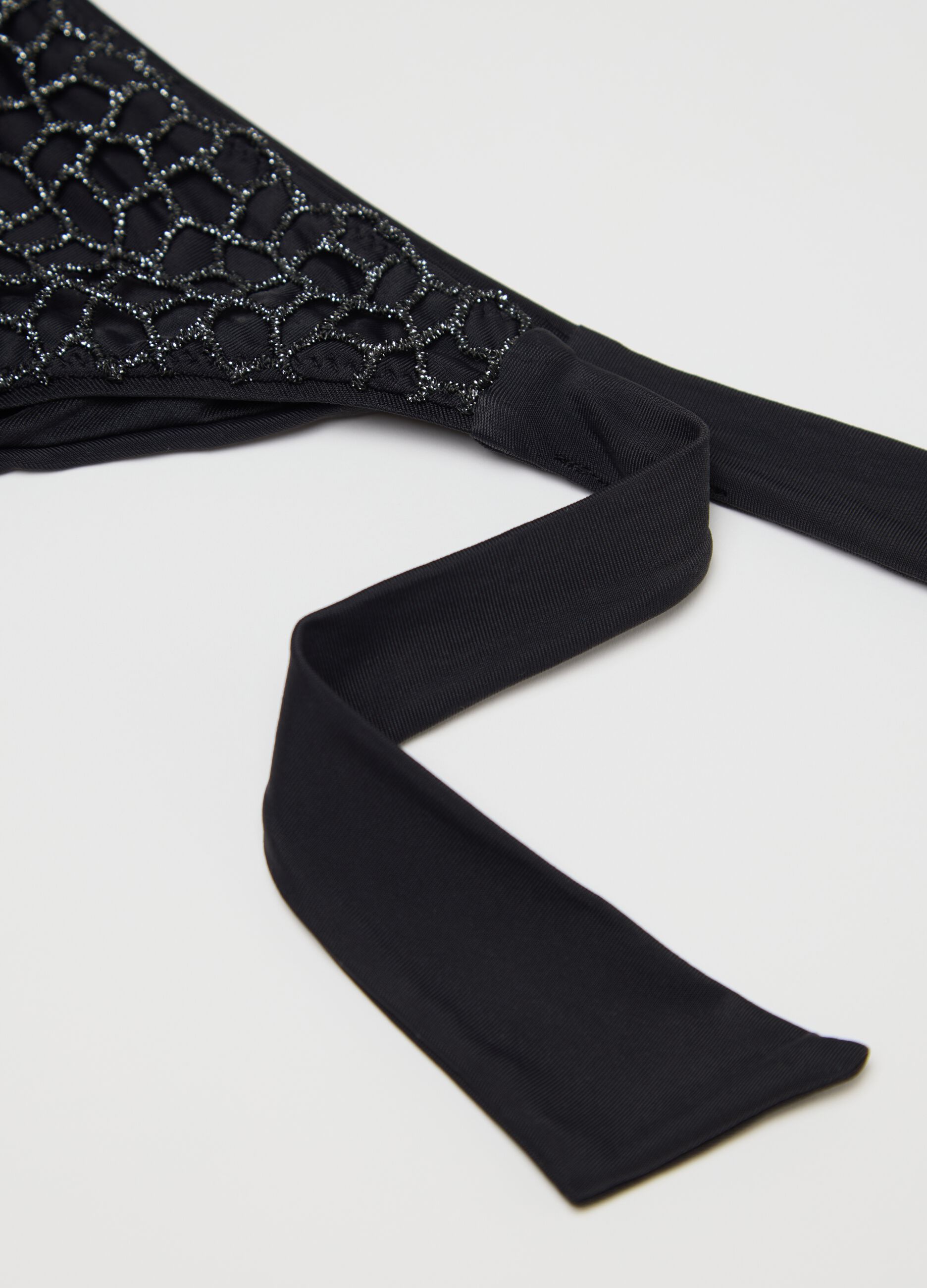 Brasiliano bikini da donna con effetto glitter