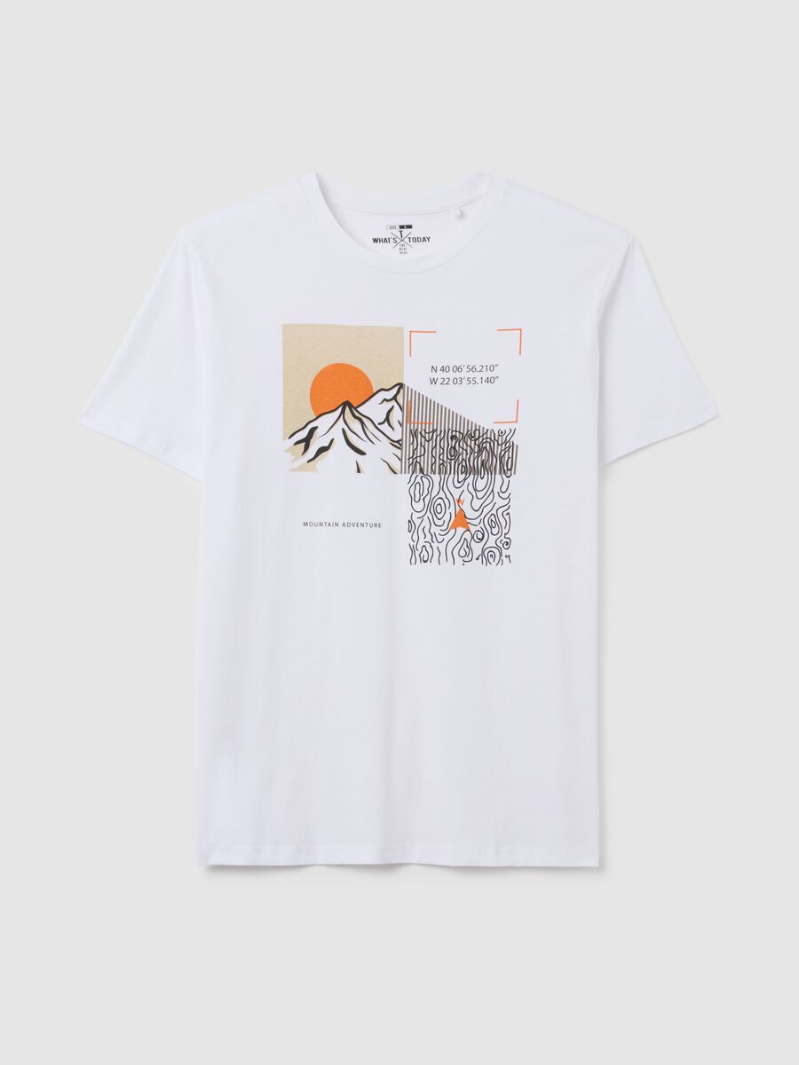 Men's Regular Fit White Pure Cotton T-shirt_0