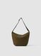 Green shoulder bag with adjustable strap_2