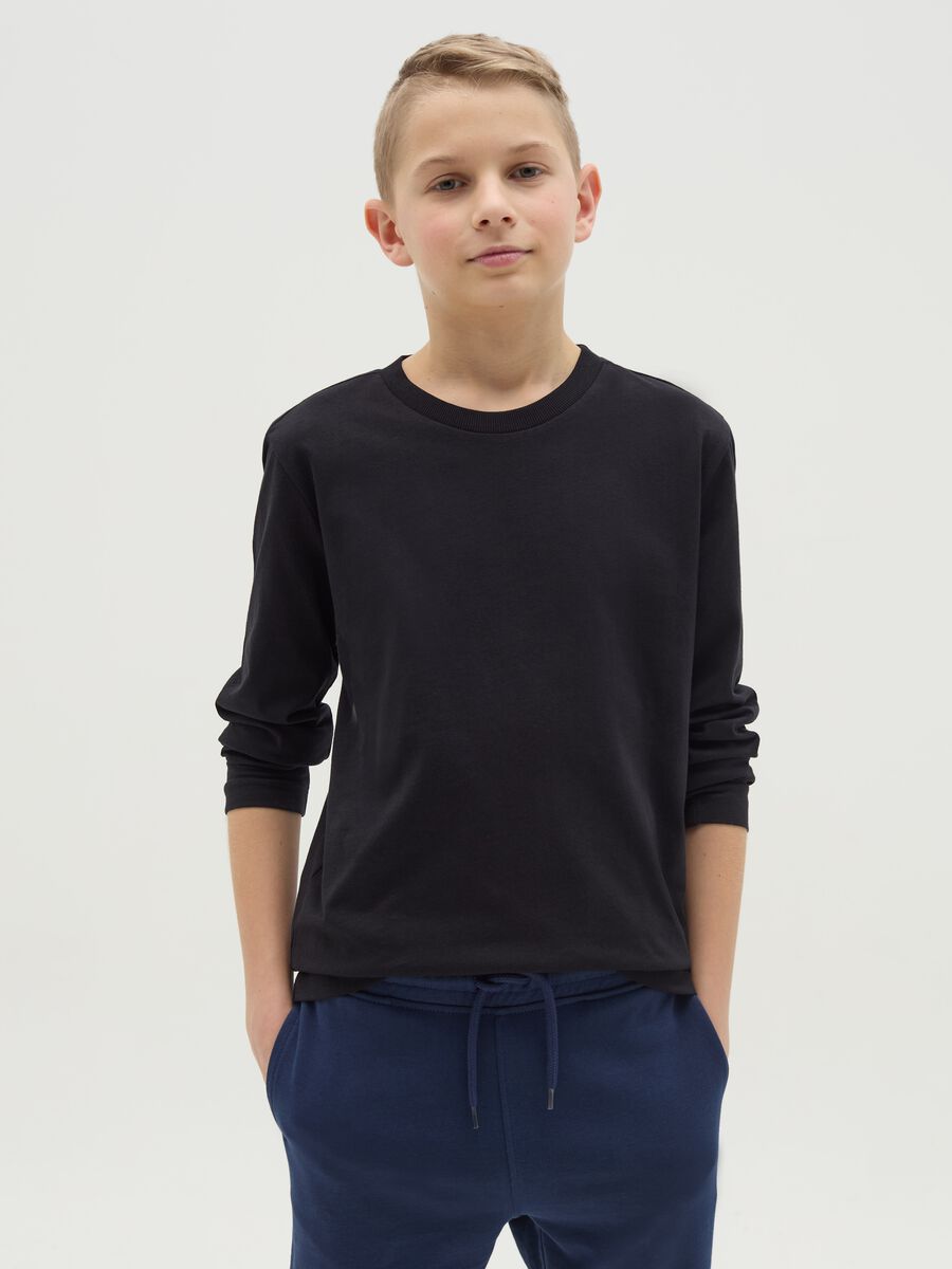 Long-sleeved T-shirt in organic cotton_0