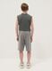 Boys' pure cotton grey shorts with regular fit_1