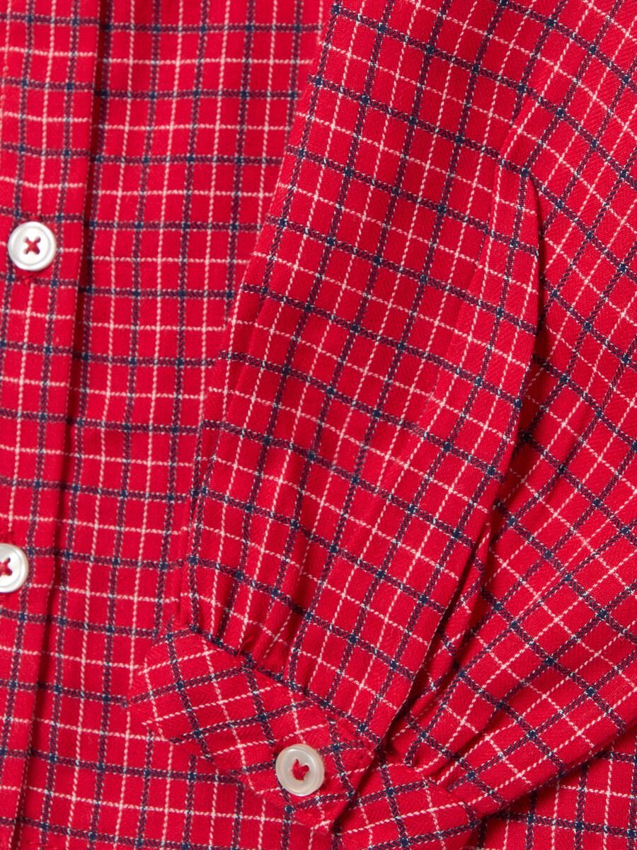 Camicia check con colletto peter pan_3