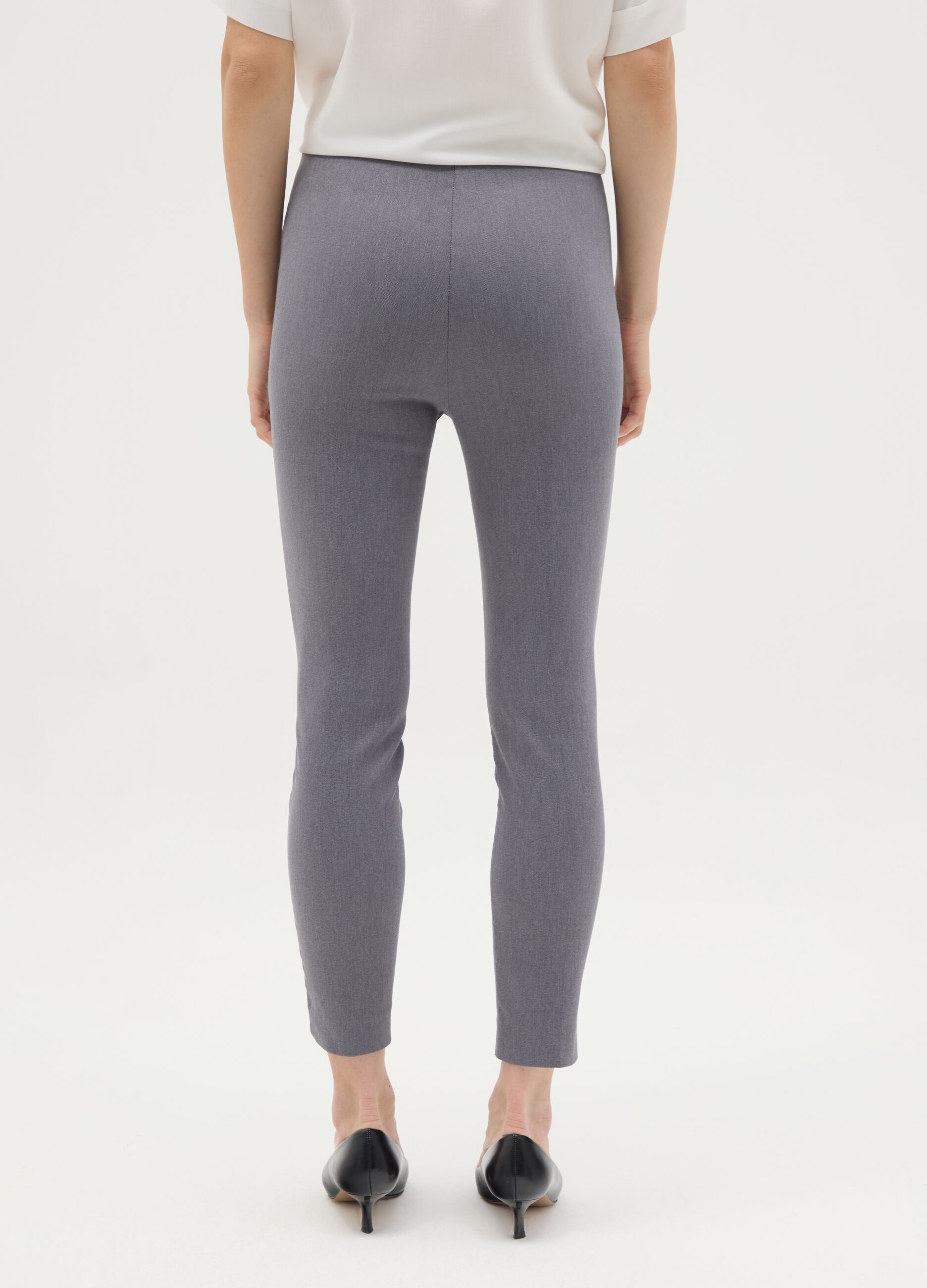 Women's Grey Regular Fit Trousers