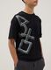 Boys&rsquo; black PlayStation logo T-shirt in 100% cotton, relaxed fit_2