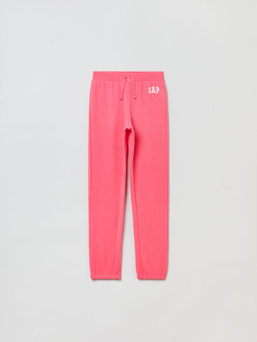 Joggers in felpa con stampa logo_0