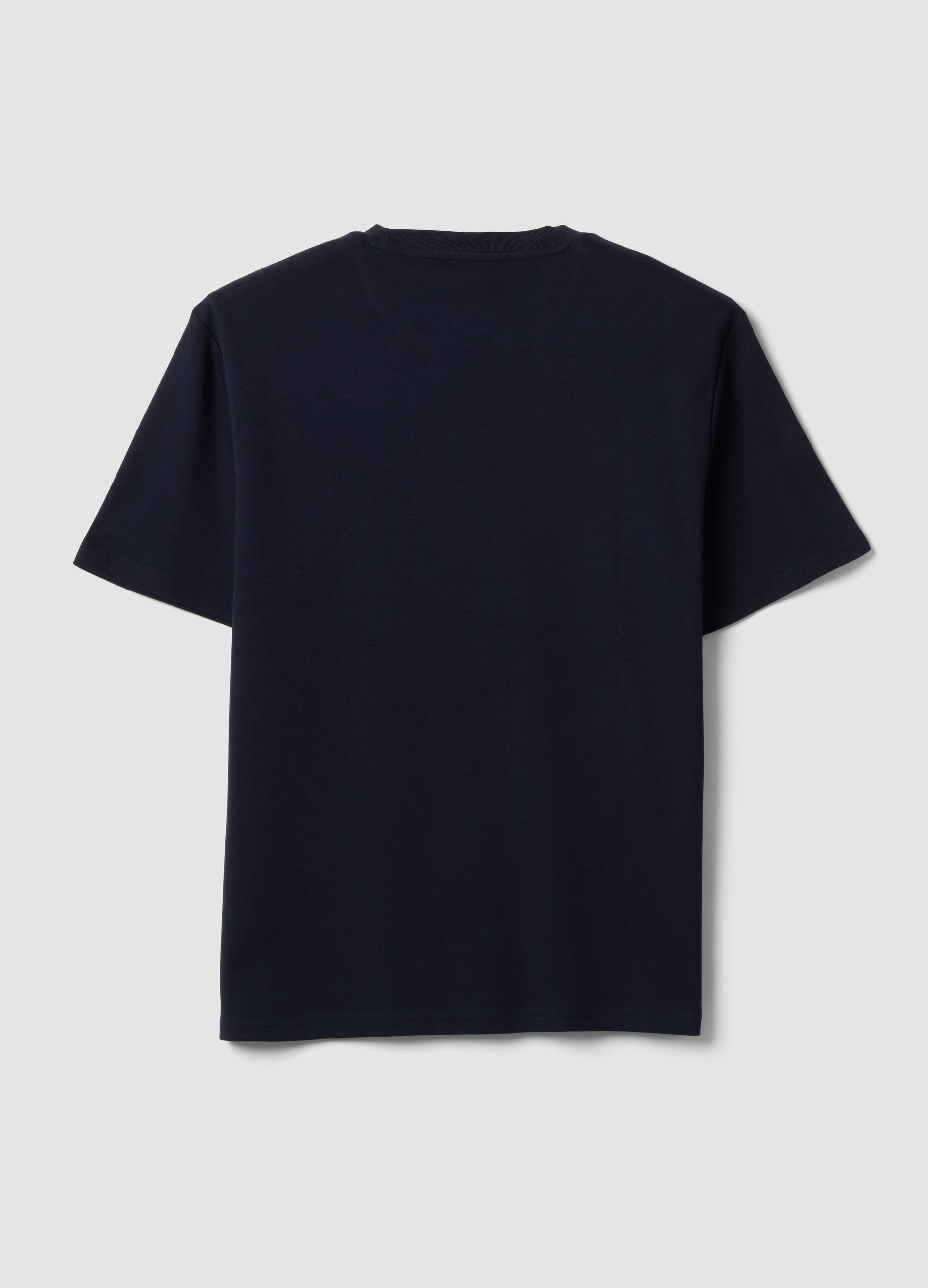 The Iconic Tee blue pure cotton short-sleeve relaxed fit T-shirt