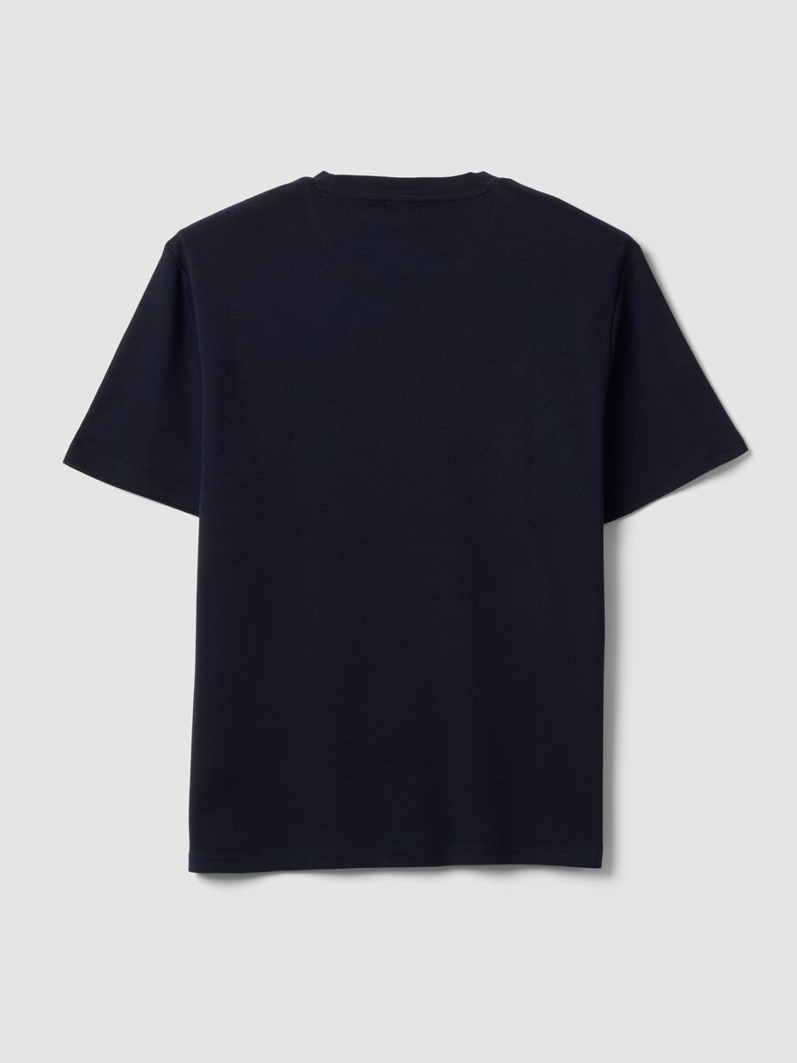 The Iconic Tee blue pure cotton short-sleeve relaxed fit T-shirt_5