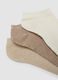 Multipack di sette calzini fantasmini beige in tessuto elasticizzato_1