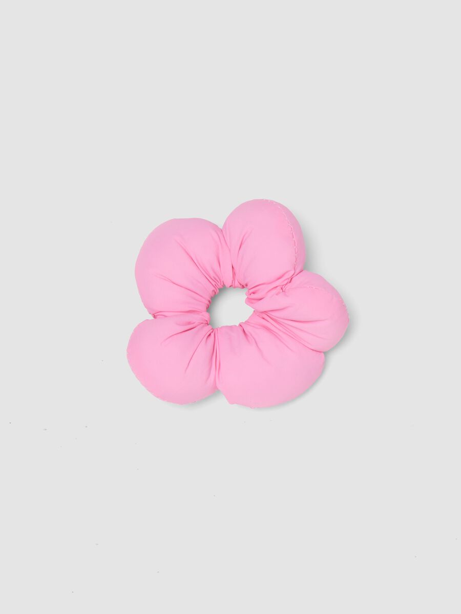Pink flower-shaped hair clip_0