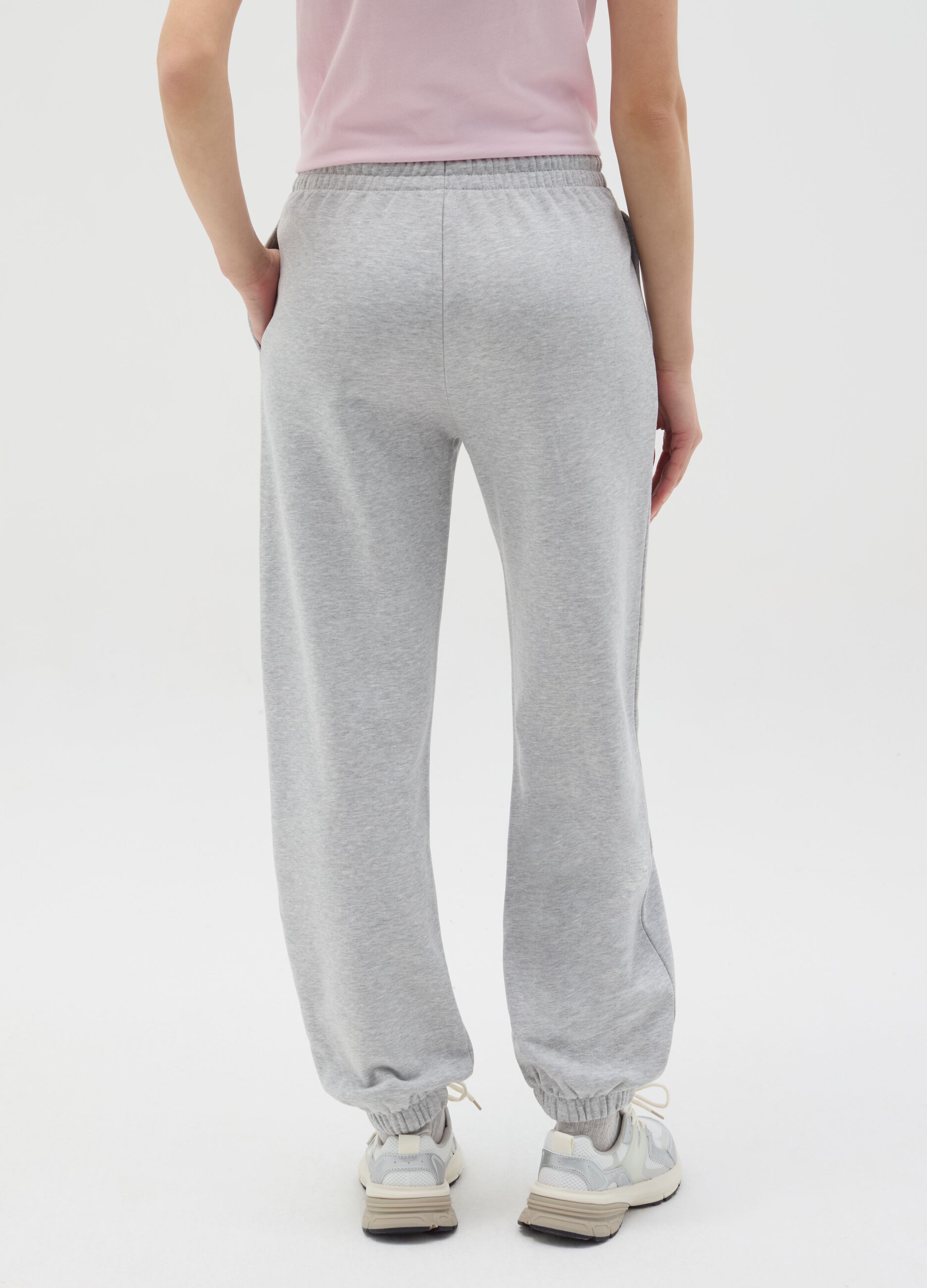 Essential joggers in fleece with drawstring