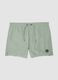 Green swim shorts with elasticated waistband and drawstring_4