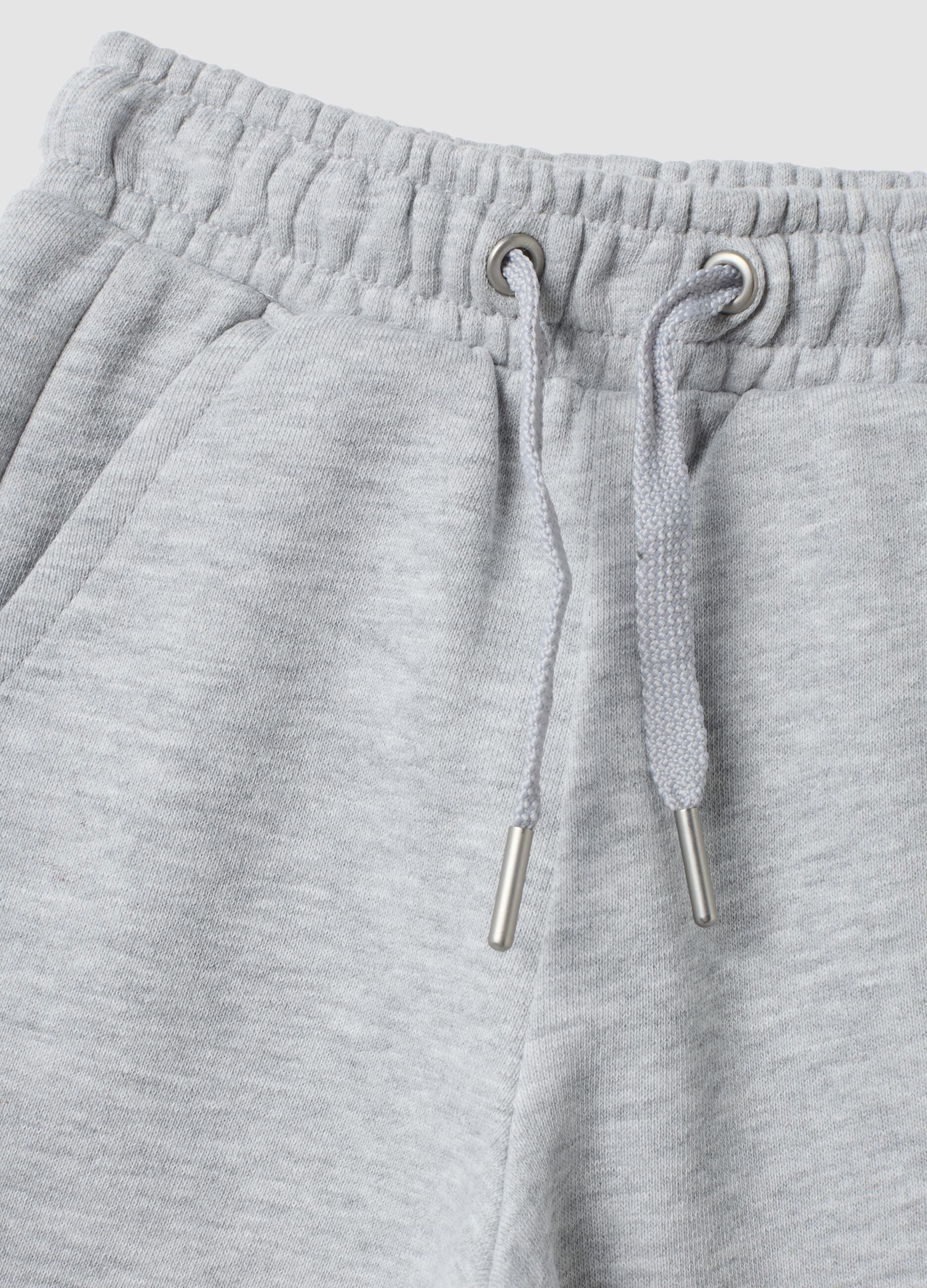 Grey organic cotton culotte trousers