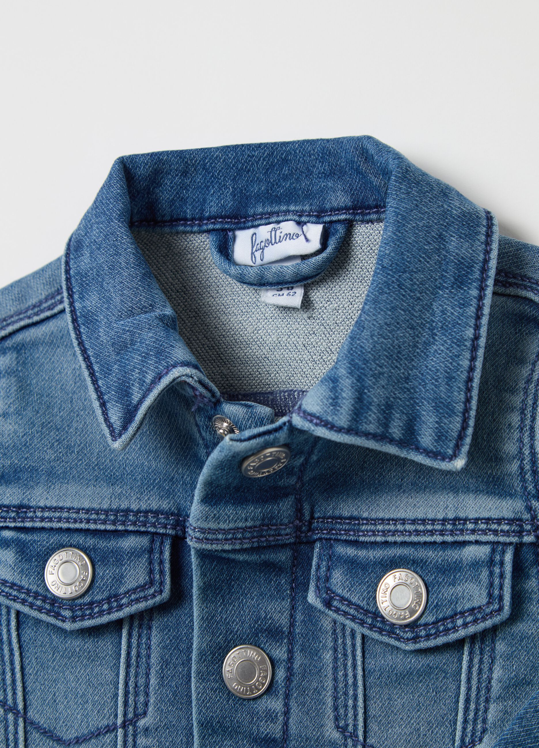 Jacket in French Terry denim