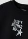 Black organic cotton sweatshirt with ribbed collar_2
