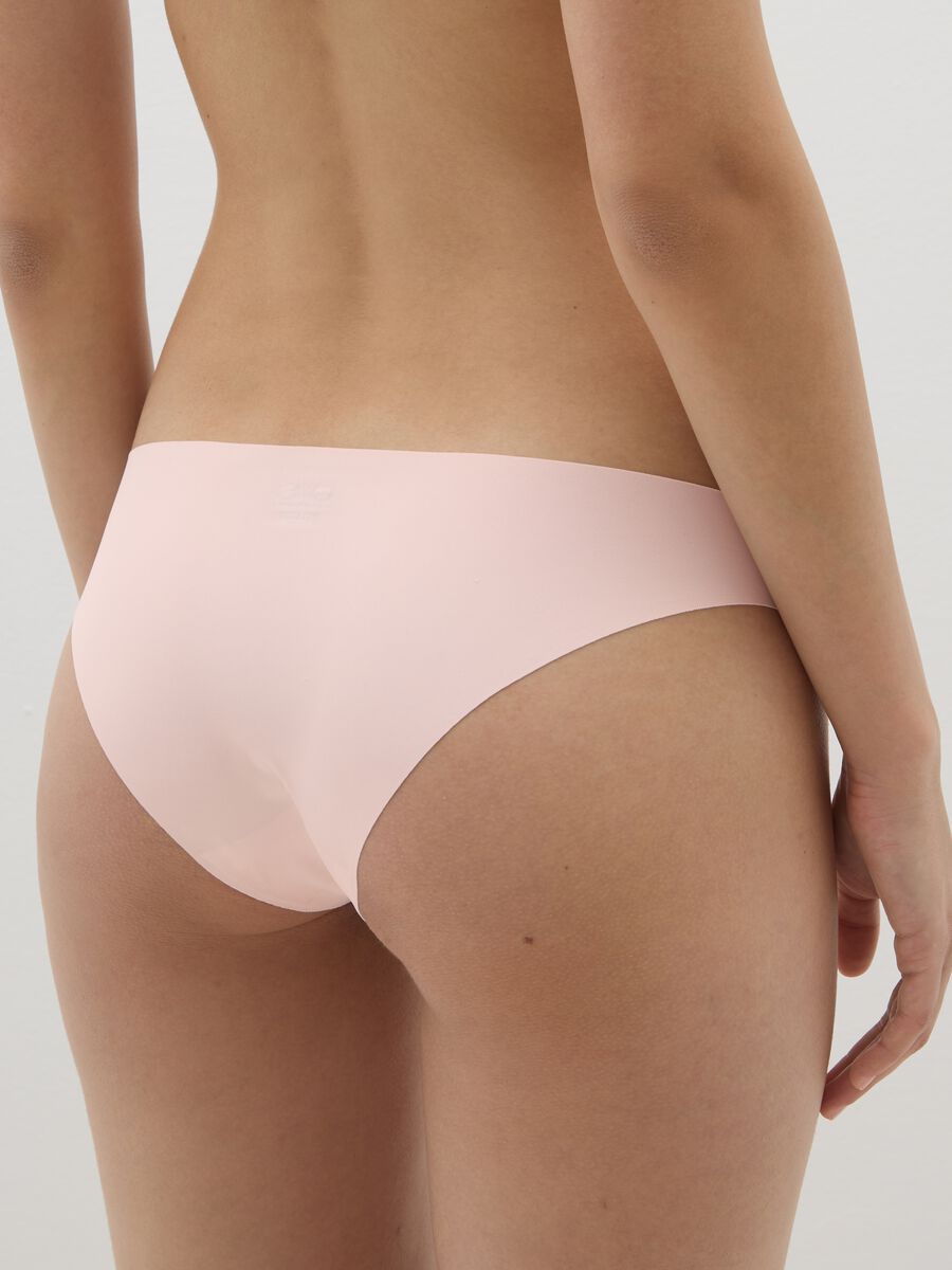 Regular Fit Pink Fabric Briefs_2