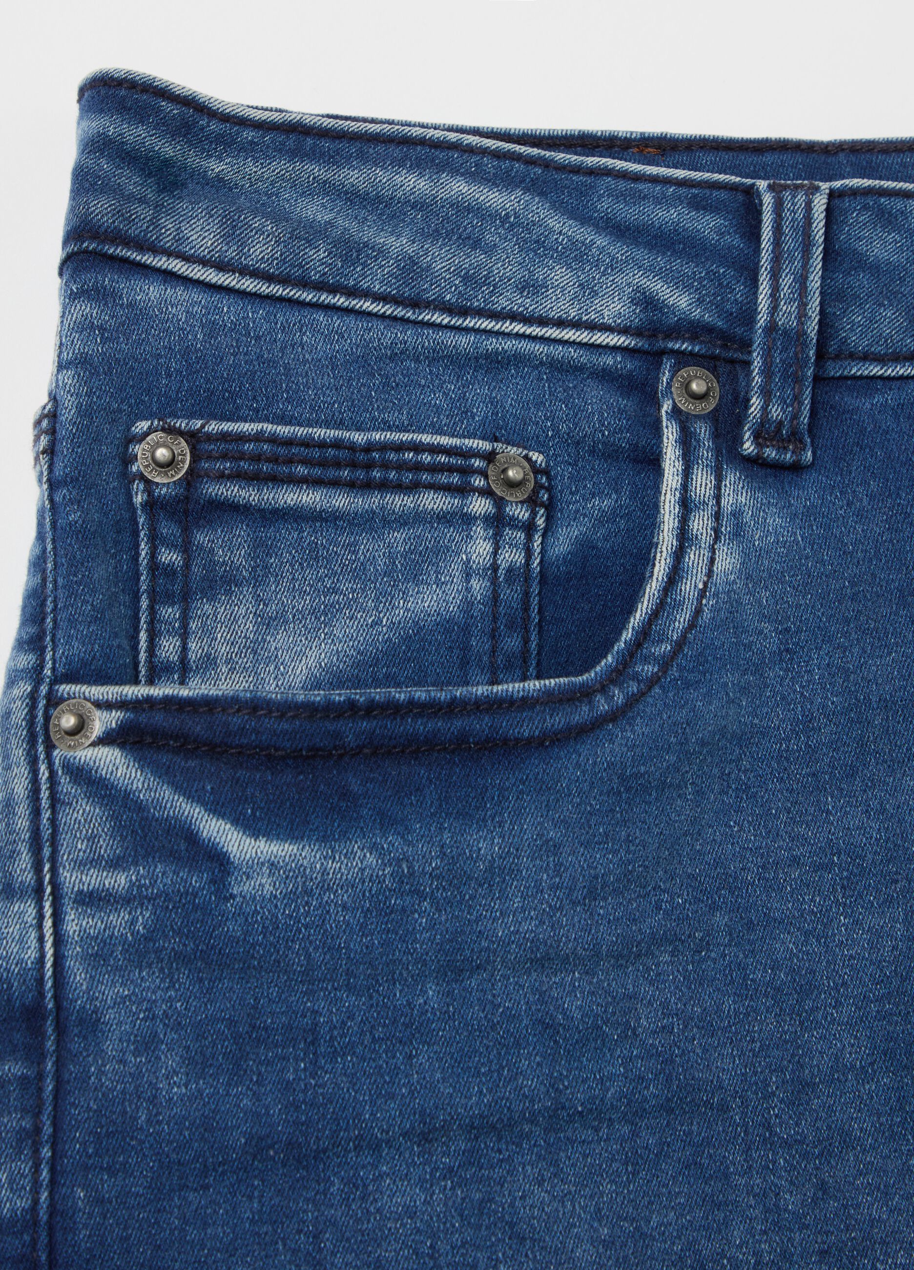 Super-skinny-fit jeans with fading