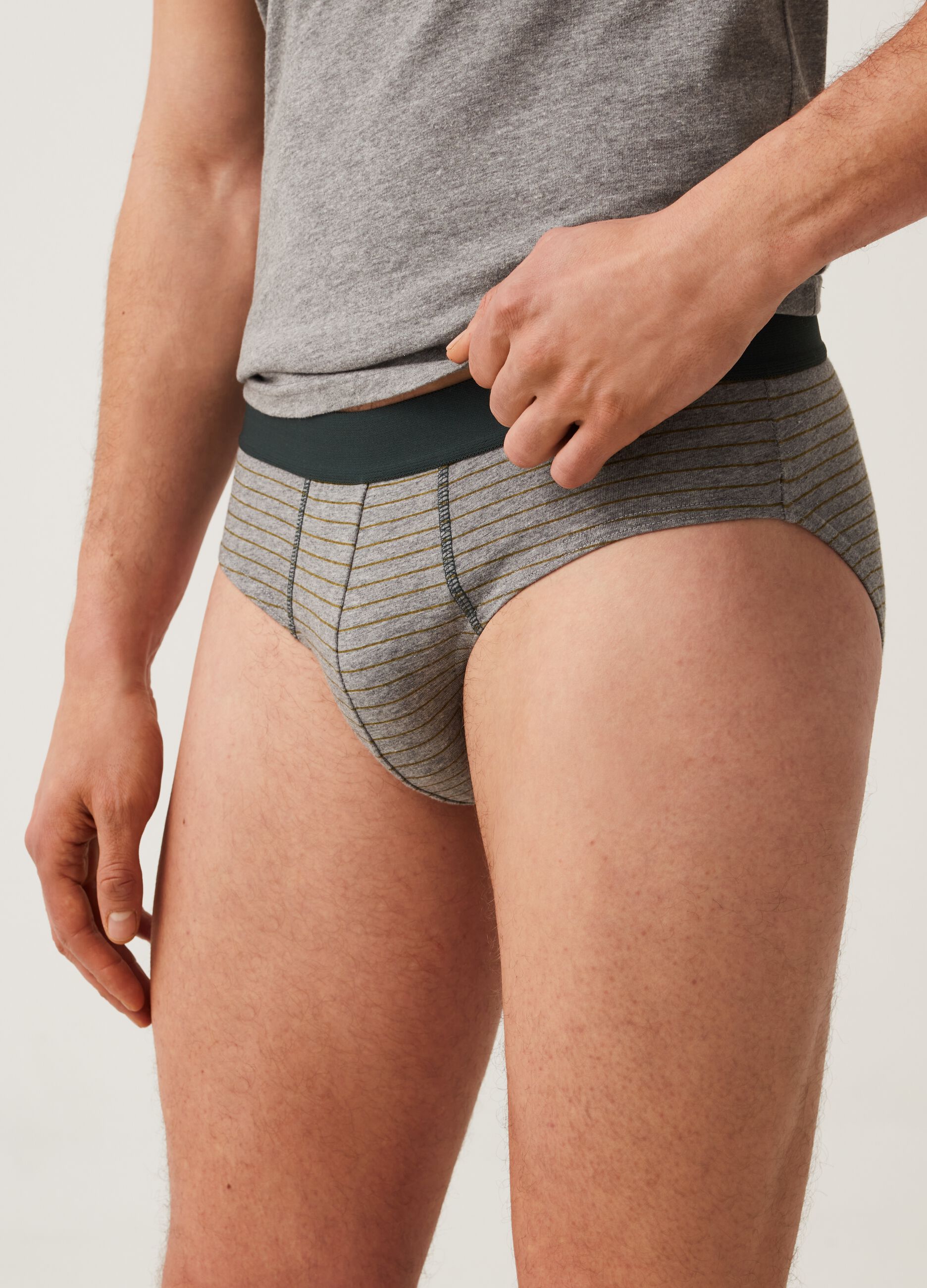Tripack slip in cotone bio stretch