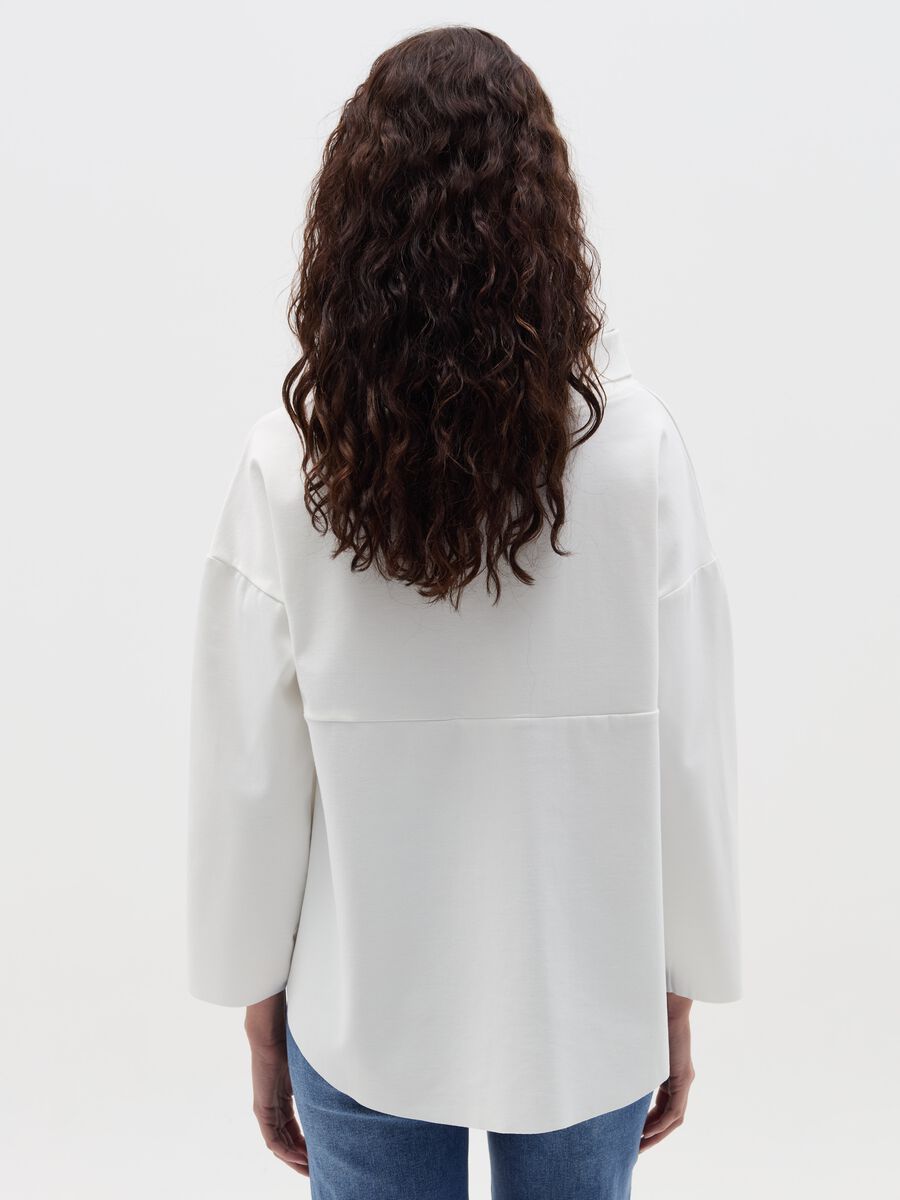 Blouse with cowl neck_3