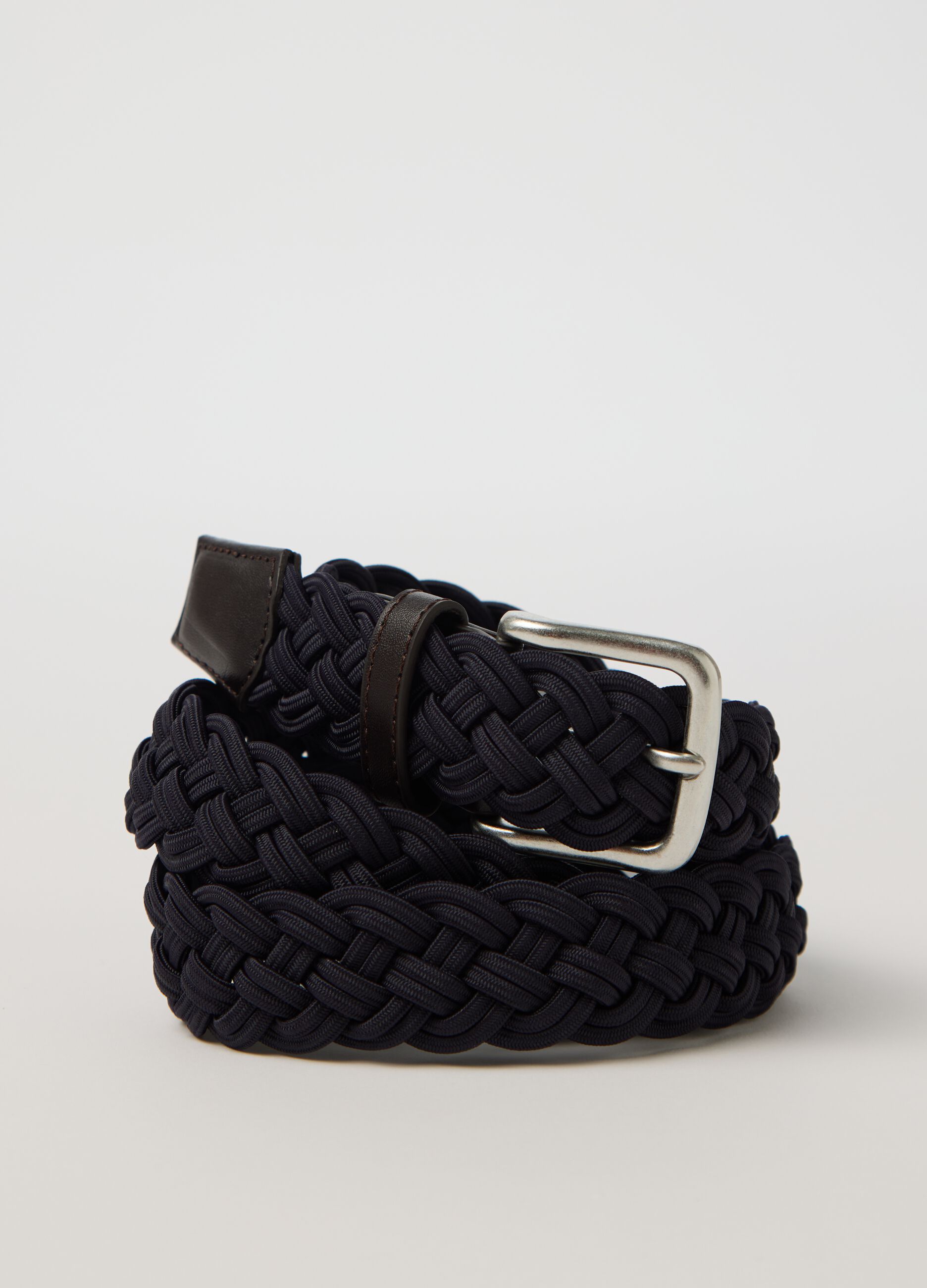 Blue woven belt