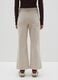 Beige flared corduroy trousers_2