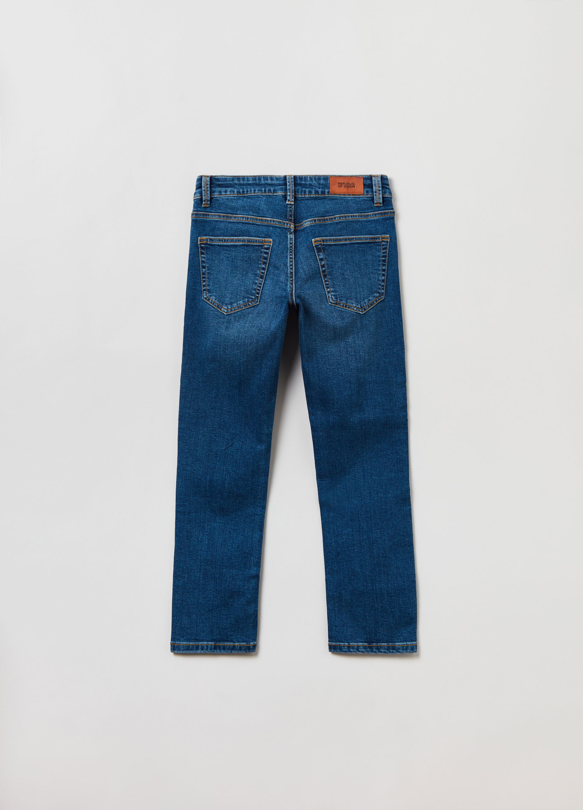 Jeans regular fit cinque tasche Lavaggio medio OVS KIDS da Ragazzo