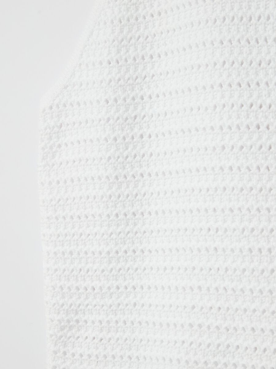 White openwork top with halter neck_5