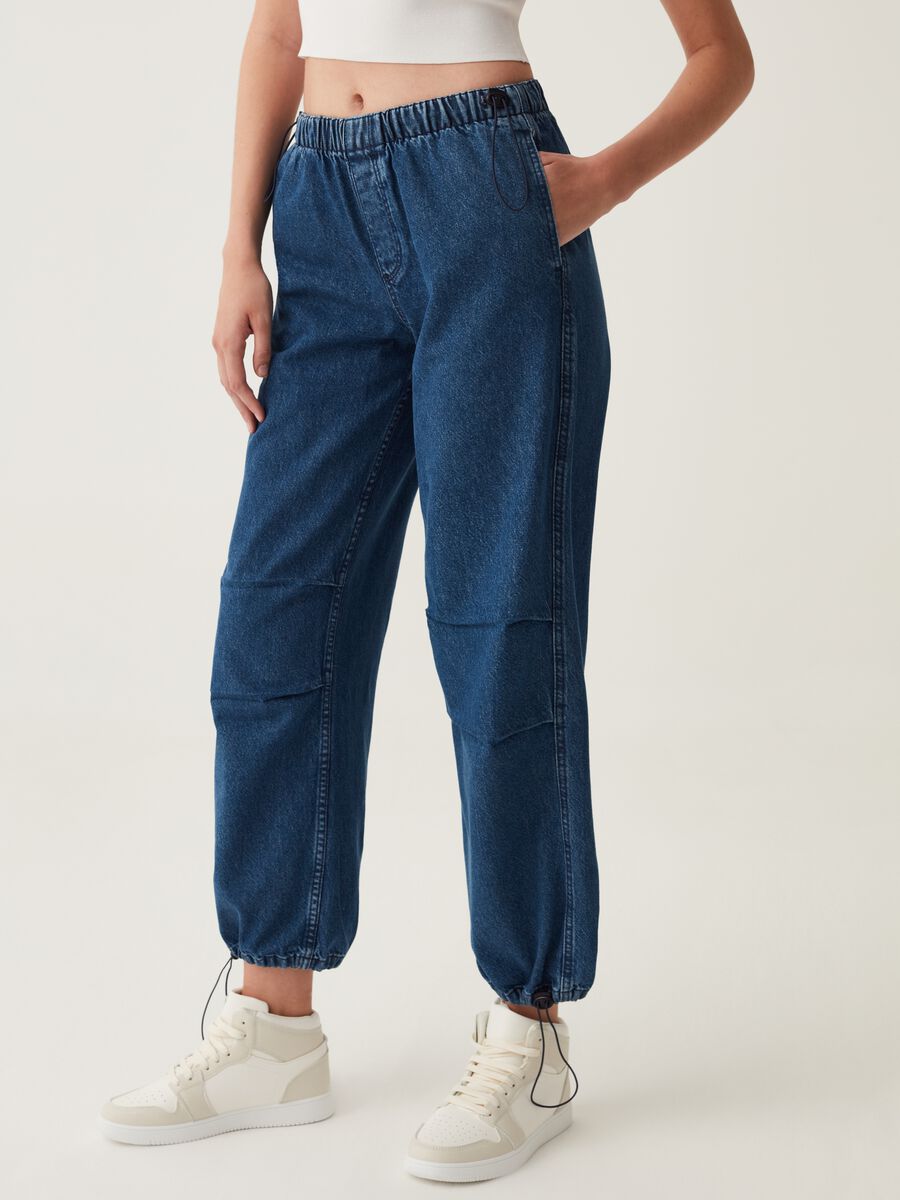 Jeans parachute in denim_3