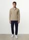 Grey long-sleeve stretch-cotton polo shirt, regular fit_2