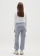 Girls Grey Cotton Trousers in Blue_1