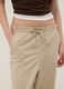 Beige stretch-cotton trousers with elasticated waistband_3