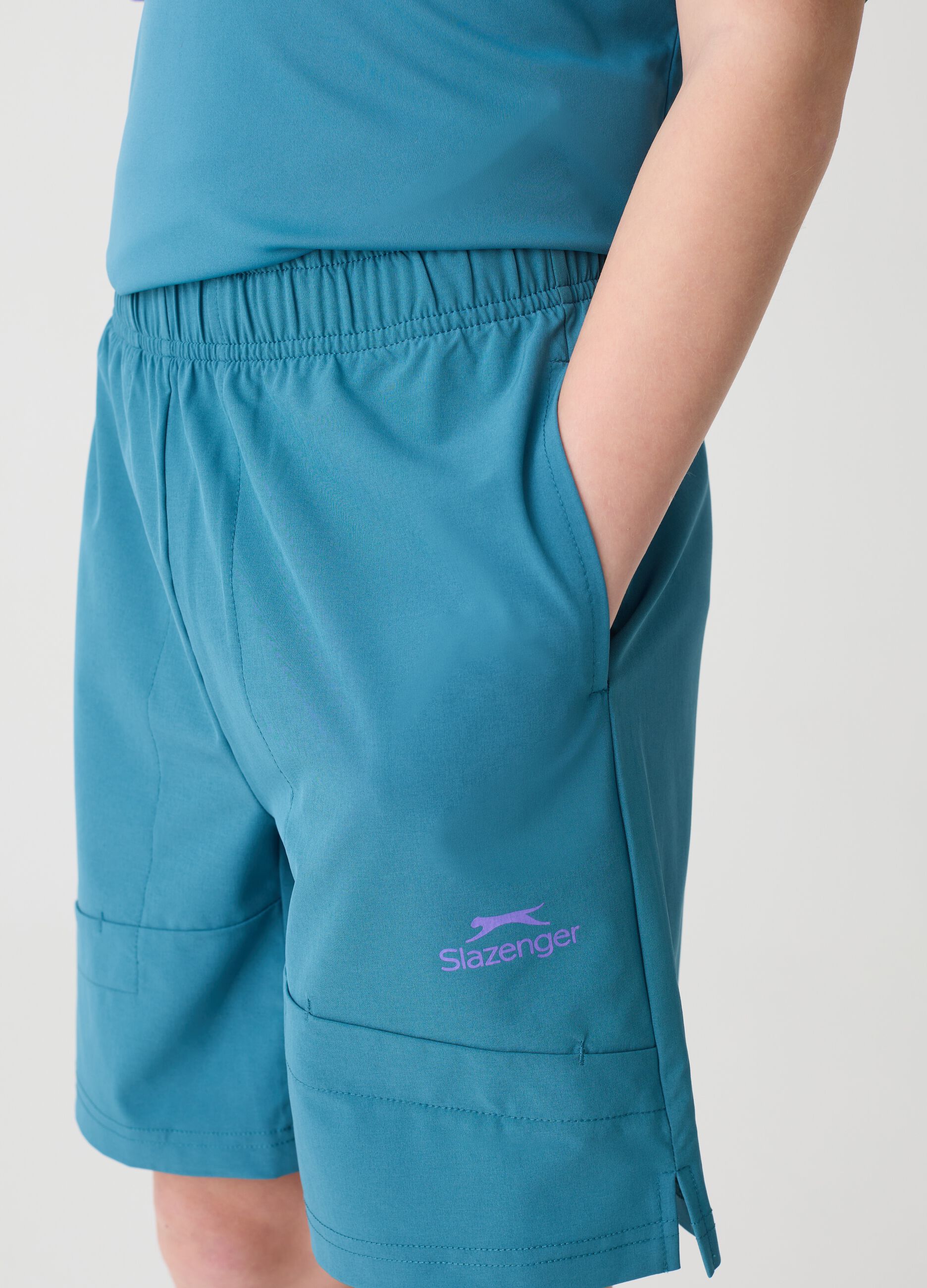 SLAZENGER Bermuda shorts in technical fabric