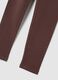 Brown skinny cotton leggings for girls_2