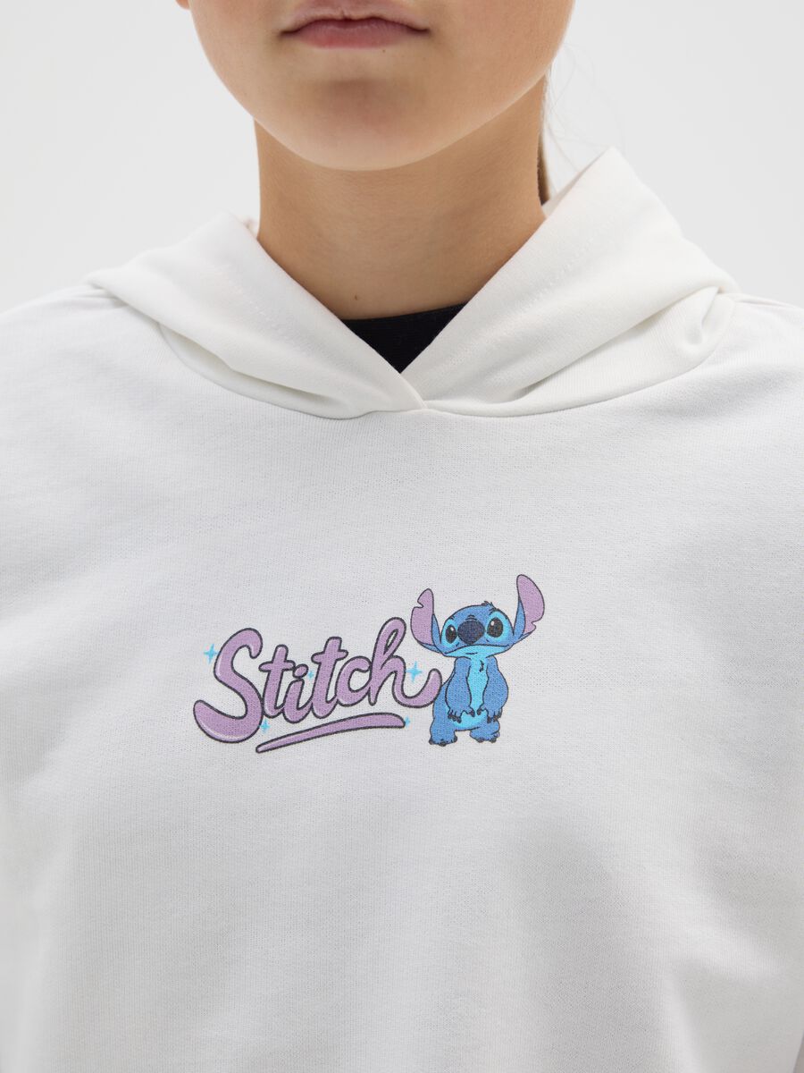 Girl's white regular fit pure cotton sweatshirt with print_2