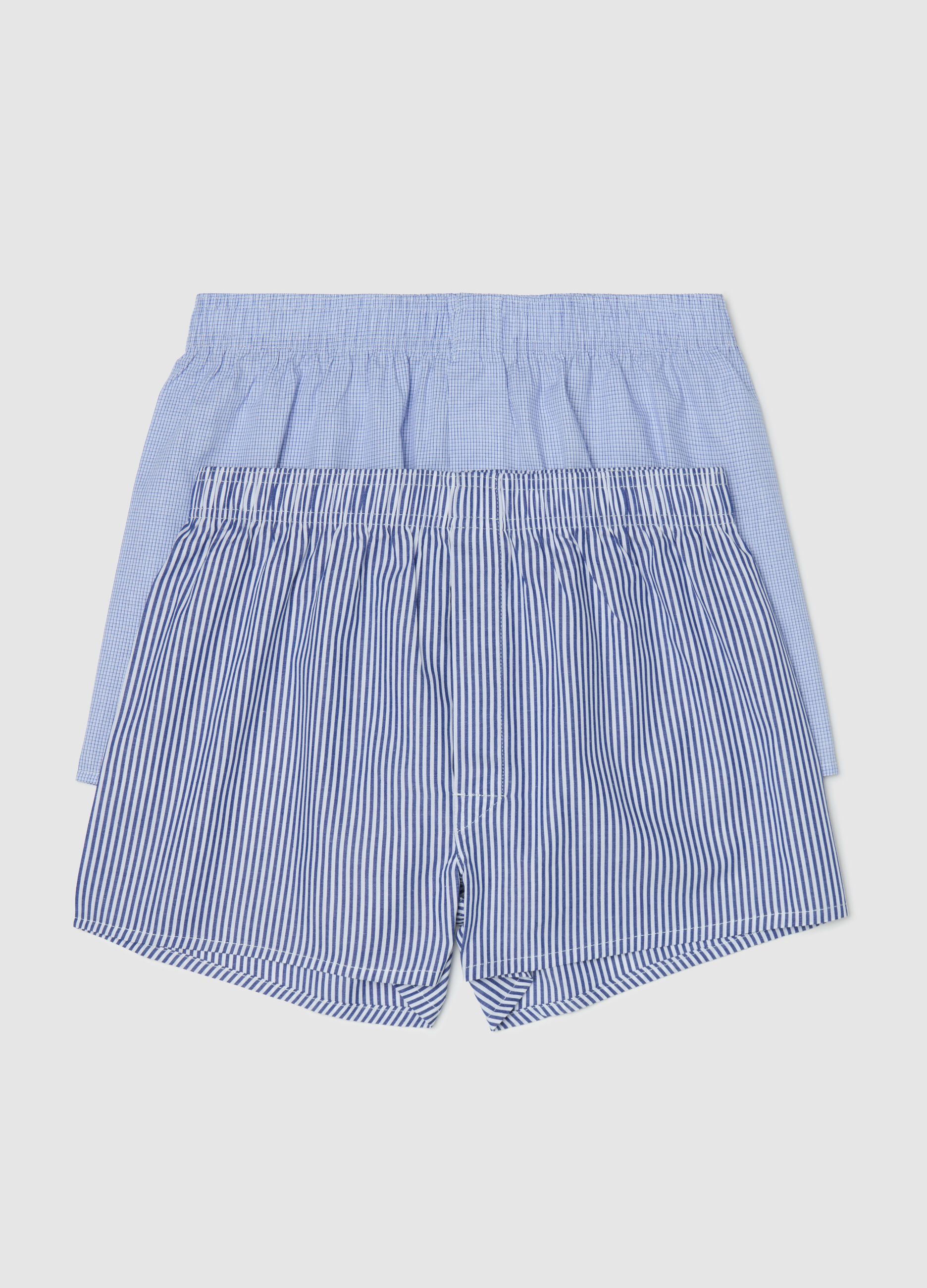 Two-pack boxer shorts in cotton canvas