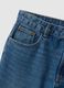 Slim fit blue pure cotton jeans_5