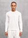 White Knit Long-Sleeve T-Shirt_0