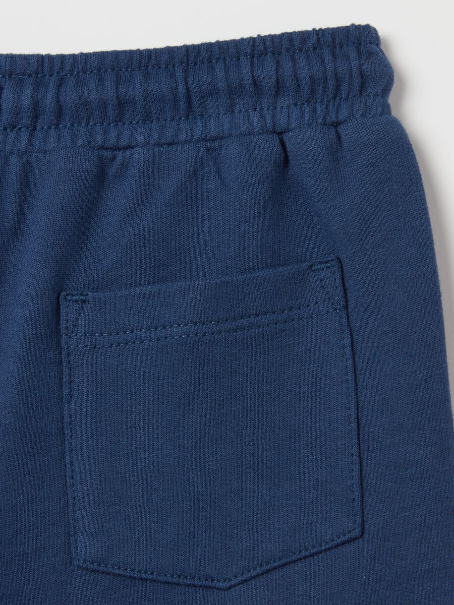Cotton Bermuda shorts with drawstring_3