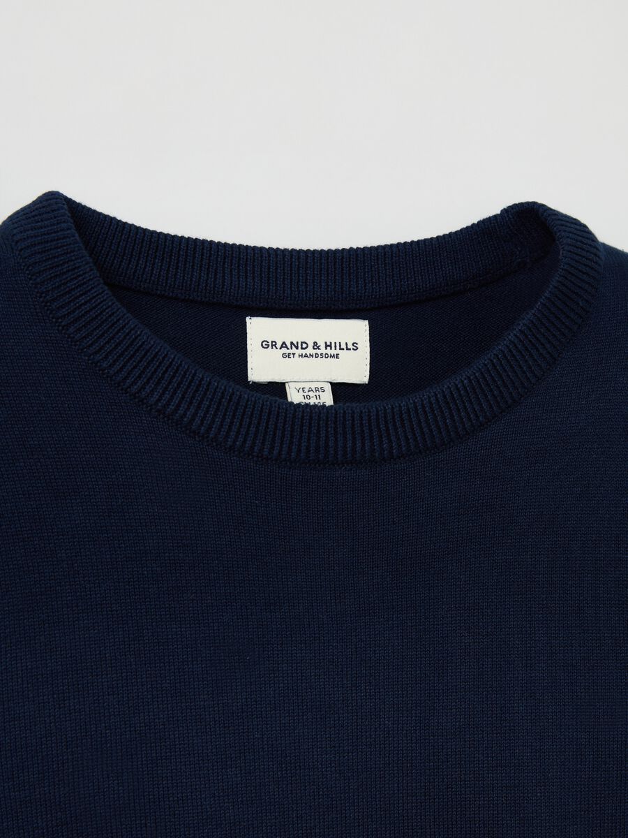 Pullover girocollo in cotone_2